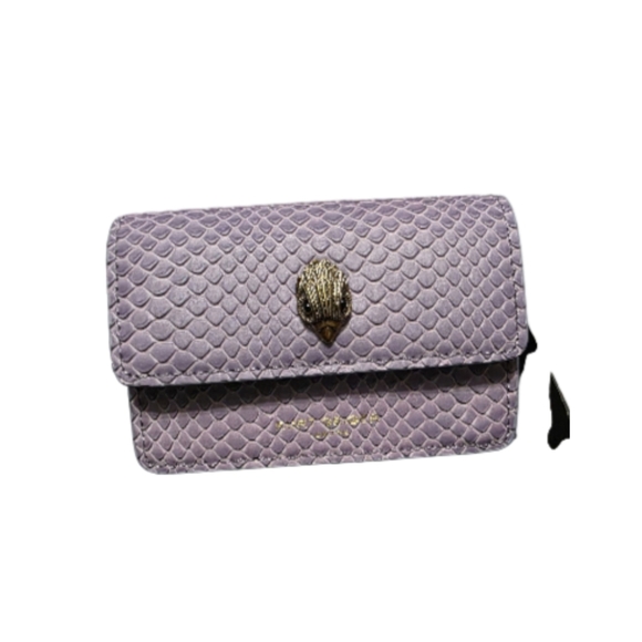 Kurt Geiger Small Shoreditch Crossbody Lilac Snake Emboss Leather Bag NWT - Picture 10 of 10